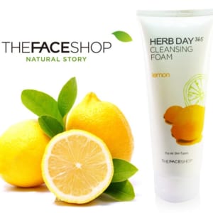 Sữa rửa mặt chiết xuất chanh The Face Shop Herb Day 365 Cleansing Foam Lemon